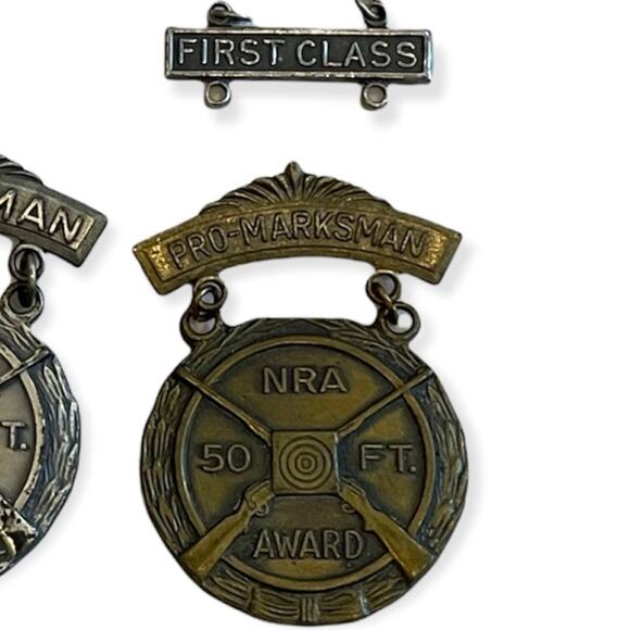 Vintage‎ NRA Marksman Metals Pins 80s Rifle Collectors Bars Awards - Picture 2 of 5